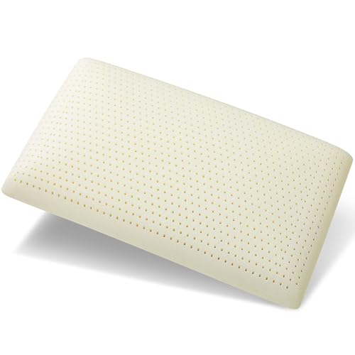 BIAMKTP 100% Talalay Latex Pillow, Luxury Queen Sleeping Bed...
