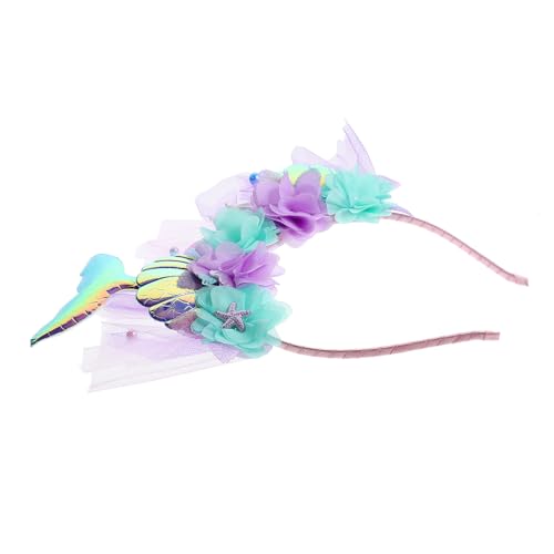 SUPVOX Diadema de Sirena Lentejuelas Accesorio para Cabello de Cosplay para Niñas y Adolescentes Tocado Único para Fiestas Playa y Eventos 1 Pieza Diseño Brillante y Cómodo