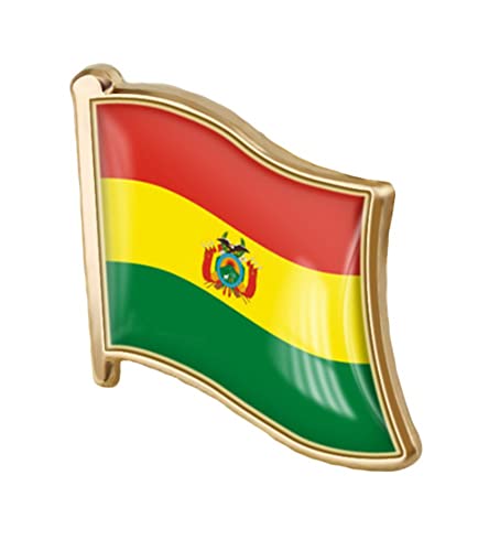 Image of vmcoatdu Country Flag Pin Badge International Travel Brooch Metal Alloy Souvenir Pin for Hat Clothes Backpack