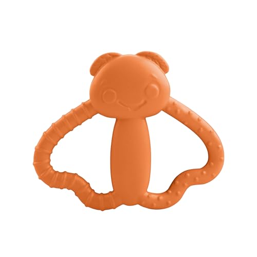 Image of Fisher-Price Newborn Baby Toy Bug Teether BPA-Free for Tummy Time & Travel Sensory Play for Infants Ages 3+ Months