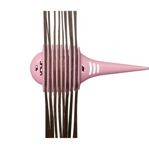 Image of Conair Curl Define Pro Mini Detangling Brush, Tight Curly Hair, Pink | For wet or damp hair and tight curls, built-in sectioning handle, reduces frizz and breakage, travel-friendly, compact size