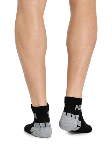 PUMA Mens 8 Pack Athletic Cushioned Quarter Crew Socks4