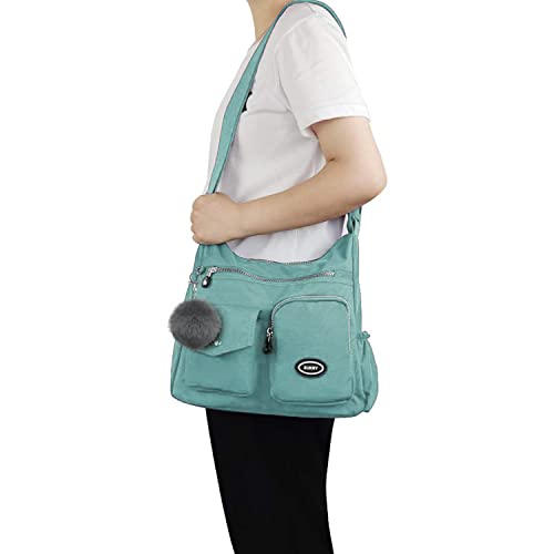 SUKRY Nylon Crossbody Bag for Women with Anti theft RFID Pocket, Waterproof Shoulder Bag Travel Purses and Handbag2