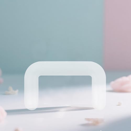 D.Bella Clear Septum Retainer 14G 16G Flexible Septum Piercing Retainer Acrylic Plastic U Shape Septum Rings Piercing Retainer for Work3