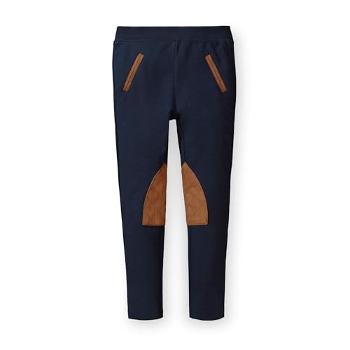 Hope & Henry Girls' Ponte Riding Pants, 5, Navy