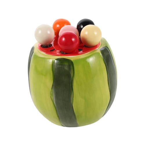 PRETYZOOM 1Set Cute Fruit Fork Set with Unique Watermelon Storage Jar Salad Forks for School Lunch Appetizers Desserts More Fun Dining Experience