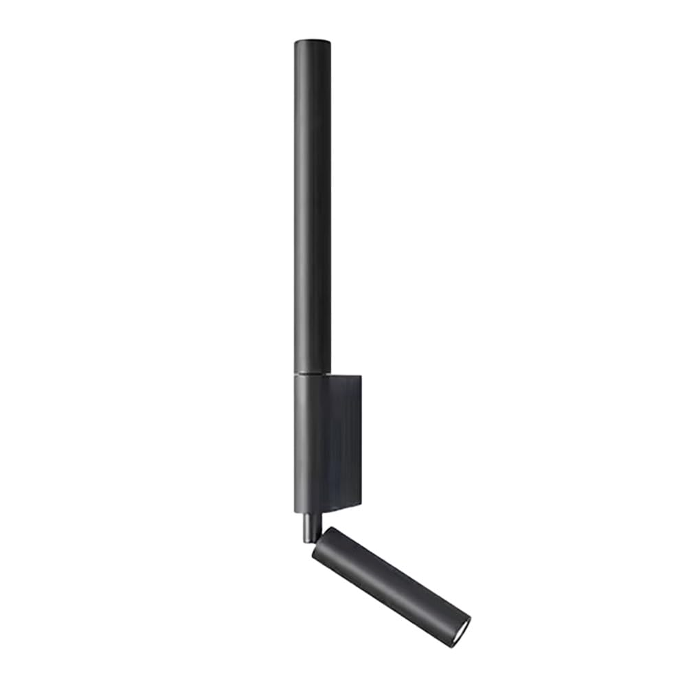 Lámpara de Pared de Tubo Largo Ultrafino, luz Lineal de Metal con Acabado Negro, Aplique de Lectura de mesilla de Noche Ajustable, lámparas LED Modernas - 4000K, Luces ambientales