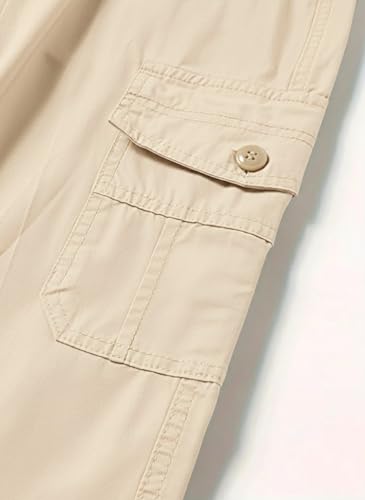Image of Vogaan Casual Solid Men's Regular Fit Drawstring Cargo Pants with Multiple Pockets | Cotton Cargos for Men