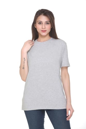 Image of GODFREY Women Round Neck Half Sleeve Cotton T Shirts