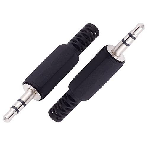 Fancasee pack de 10 conectores jack macho 3.5mm miniatura 4