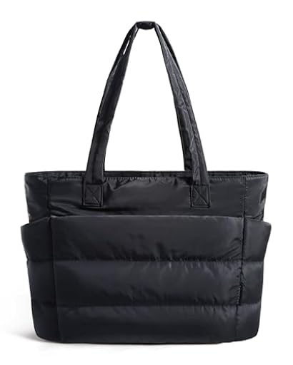 bagsmart - Bolso de mano para mujer, para clases de Lycee, 15,6 pulgadas, ordenador portátil, impermeable, bandolera para viajes, compras, universidad y uso diario, Negro | Ya disponible en tu tienda friki favorita! En mundofriki.es!