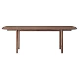 無印良品 木製エクステンションテーブル/140-220cm/楕円/ウォールナット材 幅149/220×奥行85×高さ72cm 82855395