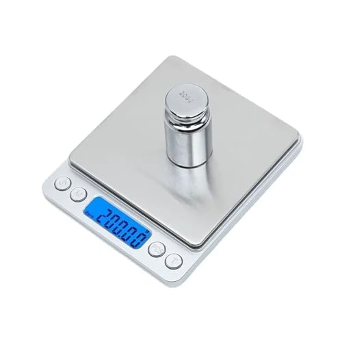 ジュエリースケール、電子天秤 0.1g ミニポケット食品キッチンスケール、計量に使用、薬、コーヒー、材料、お茶、小麦粉(2KG-MAX)