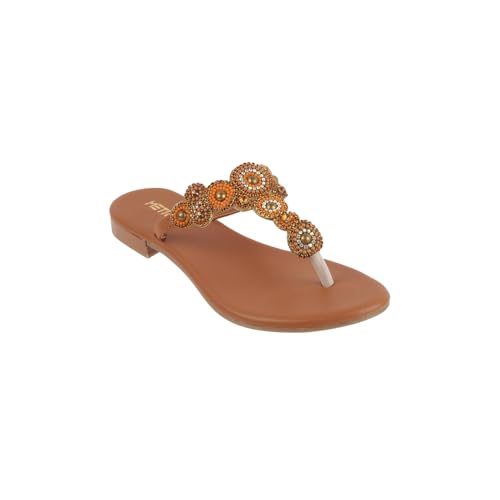 Image of Metro Women's Faux Leather Embellished Comfy Slippers