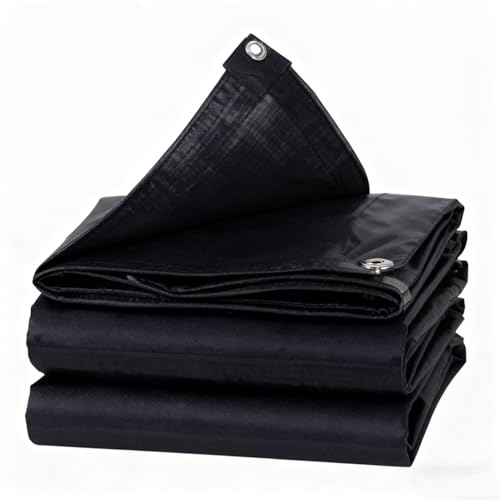 Lona impermeable 130x240 cm negra exterior con ojal para coche 2