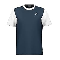 HEAD Slice T-Shirt Boys Camiseta, Azul Marino, 128 Unisex niños