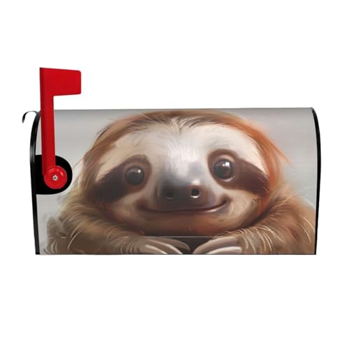 Adorable funda protectora para buzón de correo electrónico con diseño de perezoso para decoración de jardín al aire libre