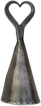 Hand Forged Heart Shape Metal Candle Snuffer - Wrought Iron Handmade Classic Look Black Antique Finish by Living Ideas image 5