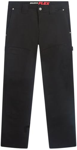 Dickies Women's Flex DuraTech Straight Fit Pants, Black, 4 RG