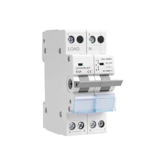Interruptor de transferencia manual para alternar generador y red eléctrica en el hogar 63A