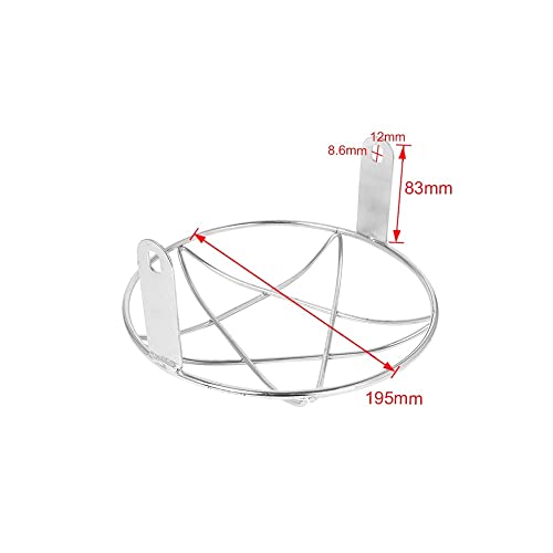 Grille de protection phare moto en acier robuste style vintage noir