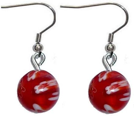 Beaded Dangle Earrings, Surgical Stainless Steel French wire Women's Sets of beaded earrings in Gift Box. - Image 3