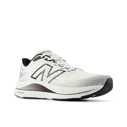 New Balance Men's FuelCell Walker Elite V1 Walking Shoe, White/Black/Castlerock, 11 XW