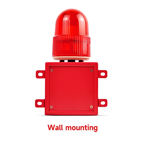 Industrial Sound And Light Alarm Siren - Led Strobe Warning Light 120Db Loud Horn Outdoor Security Siren 25W Ac110V #TOP4