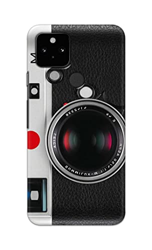 Image of Printed Hard Back Cover Case for Google Pixel 5 Back Cover (Vintage Camera) -702