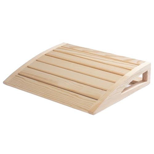Oreiller de sauna ajouré, appui-tête pour la relaxation, oreiller en bois, soutien ergonomique du cou pour hommes et femmes, 15x12, 2x2, 8 pouces, Beige