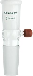 Chemglass CG-1039-14 Series CG-1039 Syringe Addition Adapter, 14/20 Joint Size, 72 mm Height