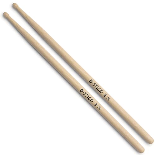 ROHEMA D-STICK Baqueta para Batería Hickory con Punta en Forma de Bellota 7A, Paquete de 6 miniatura 2
