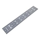 Gatuida Pista de exhibición de aeronaves en Miniatura: 60 x 10 cm, Superficie de Pista de Modelo de plástico, Escenario de Aeropuerto, Modelo de Diorama, Fondo, configuración de Mesa