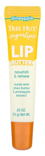 Tree Hut Sugarlips Pineapple Lip Butter | Lock in Moisture & Nourish Skin for Full, Hydrated Lips | 0.52 fl oz.