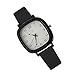 Orologi da polso quadrati per le donne - orologio elegante in silicone, faccia di orologiofacile da leggere | Gioielli alla moda studenti accessori quotidiani, orologio da polso casual, c, nero, Se immagine