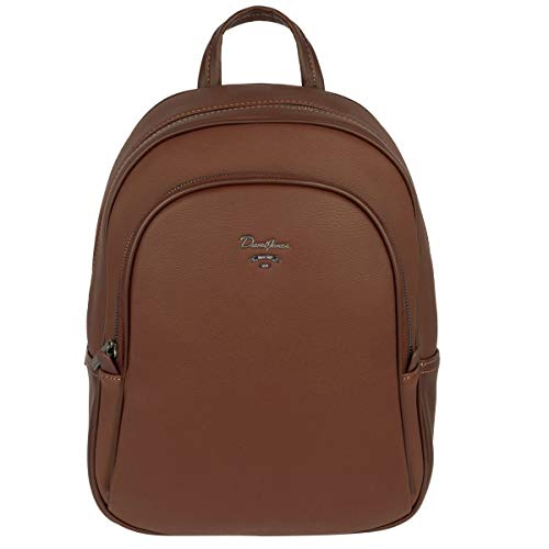 David Jones: Pequeña Mochila Mujer Piel Cuero PU   Morral Señora Daypack Diario Vida