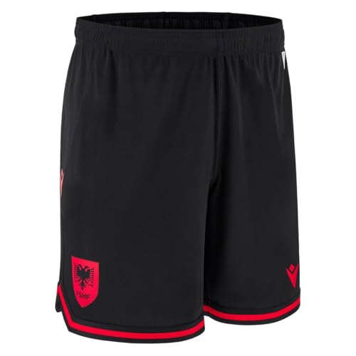 Short de match home Albanie FSHF Macron pour adulte en taille standard
