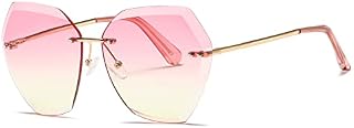 kimorn Sunglasses For Women Oversized Rimless Diamond Cutting Lens Classic Eyewear AE0534