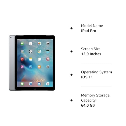 Image of Apple iPad Pro (2nd Generation, 12.9-inch, 2017), 64GB, Wi-Fi, Space Gray (Renewed)