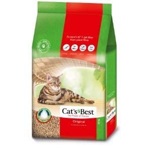 Cats Best OkoPlus Bio-Holzgranulat Klumpendes Katzenstreu, 100% kompostierbar und biologisch abbaubar, (30L) Cover