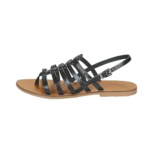 Les Tropéziennes par M. Belarbi Fille Herilo Sandales Bride arriere, Noir, 35 EU