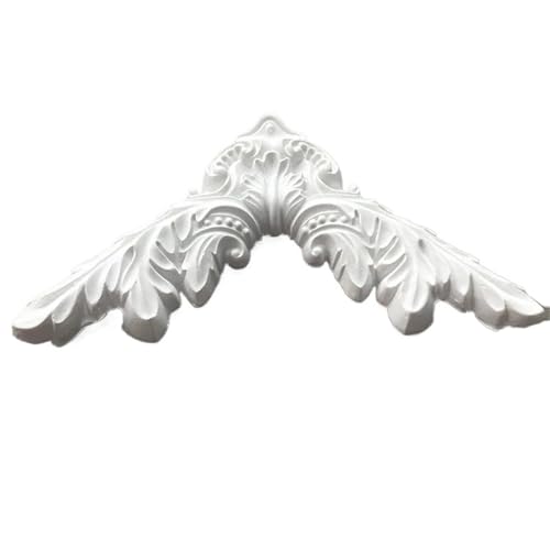 Flor de esquina techo elegante, PU ligera, Color personalizable for decoración pared TV, sala estar, 1 ud