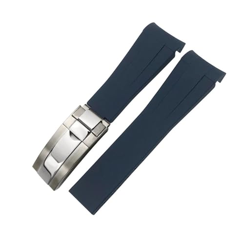 [FKYRGF] 20mm 21mm 22mm o[EHb`oh Tu}[i GMT}X^[ fCgi VRXgbv ubN 18mm 19mm EHb`oh uXbg(Blue glossy silver,19mm)