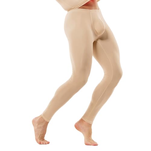 QiaTi Men's Tight Long Underwear Sexy Long Pants Soft Compression Leggings2