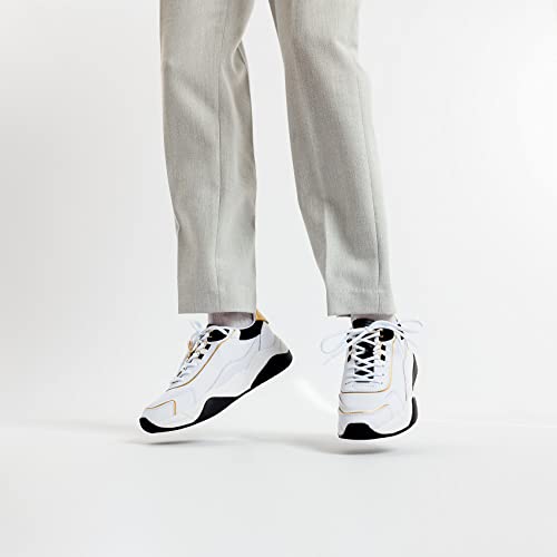 Baskets en Cuir Lisse Blanc Armani Exchange le Confort Urbain Anti-Fatigue - 2