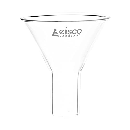 Entonnoir à poudre 55 mm anti blocage en verre borosilicate à grand angle 60°