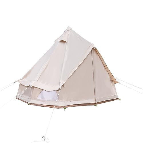 Carpa tipi deluxe plegable doble capa resistente al agua para camping miniatura 1