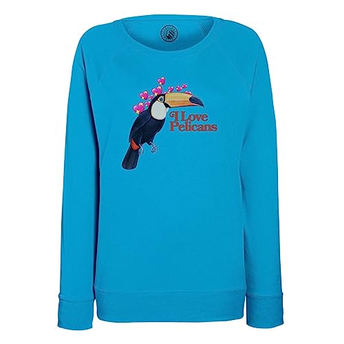 Sweatshirt Femme Love Pelicans blague toucan art vintage