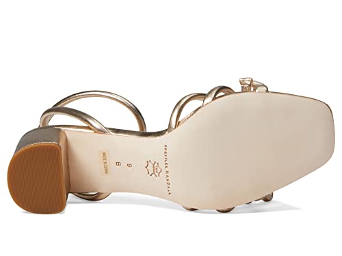Image of Loeffler Randall Women's Mikel Leather Bow Mid-Heel Sandals