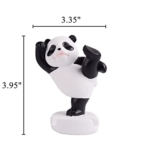 Image of Kawaii Phone Stand for Desk,Adjustable Compatible with Smartphones and Tablets,Cute Panda Smartphone Stand,Kawaii Room Decor Aesthetic (Black)